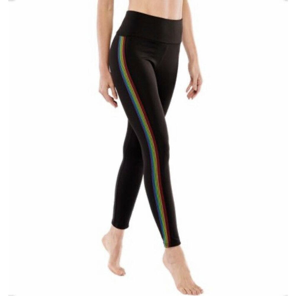 Electric Yoga Black Taste The Rainbow High Waist Women’s Leggings Size XS/S